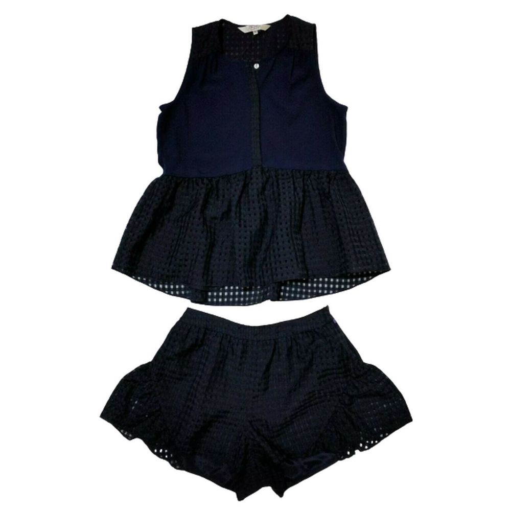 Crosby Mollie Burch Top shorts outfit set small